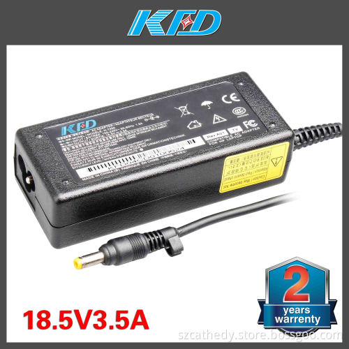 Laptop AC Adapter for HP 18.5V 3.5A 65W AC Adapter for HP Pavilion DV1000 DV5000 DV6000 DV4 DV5 DV6
